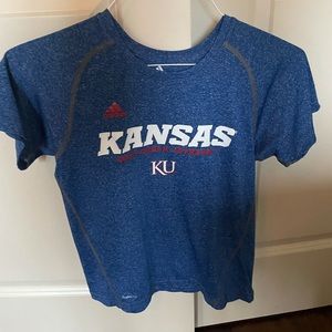 Adidas KU t shirt. Kids size Medium!!